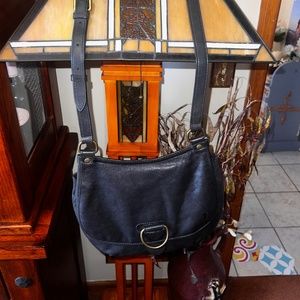 FRYE Lucy Leather Crossbody Bag Purse Shoulder Bag Brass Hardware